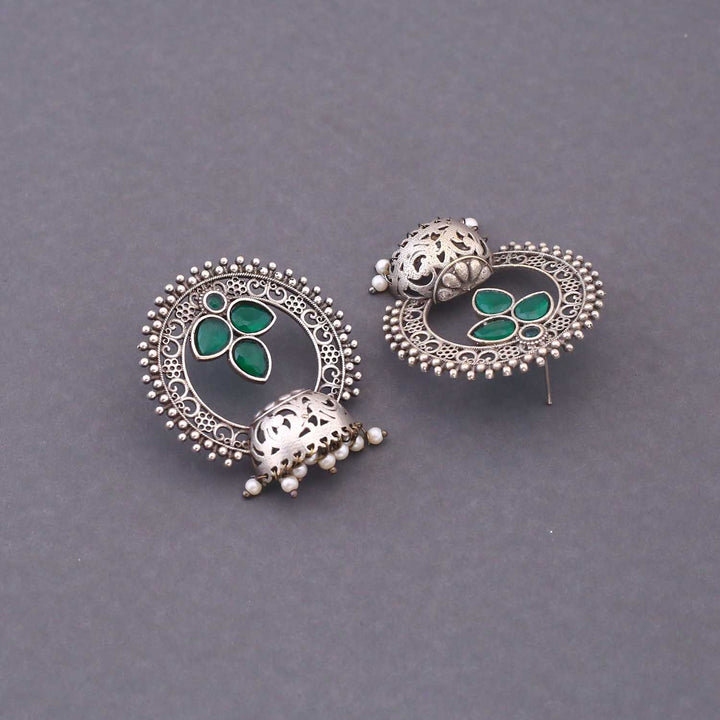 Antique Yomna Oxidised Danglers