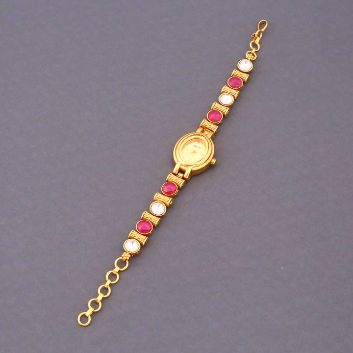 Blingbag Antique Ruby Stone Bracelet Watch