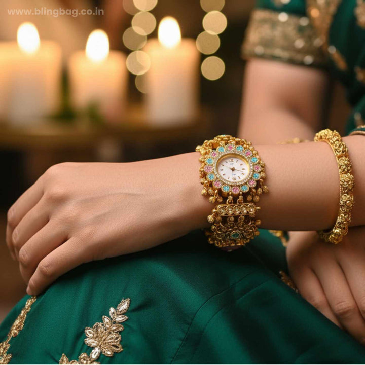 BlingBag Blush Kavyani Heritage Bracelet Watch