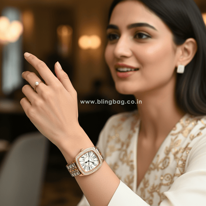 Blingbag Diamond Barrel Ena Watch