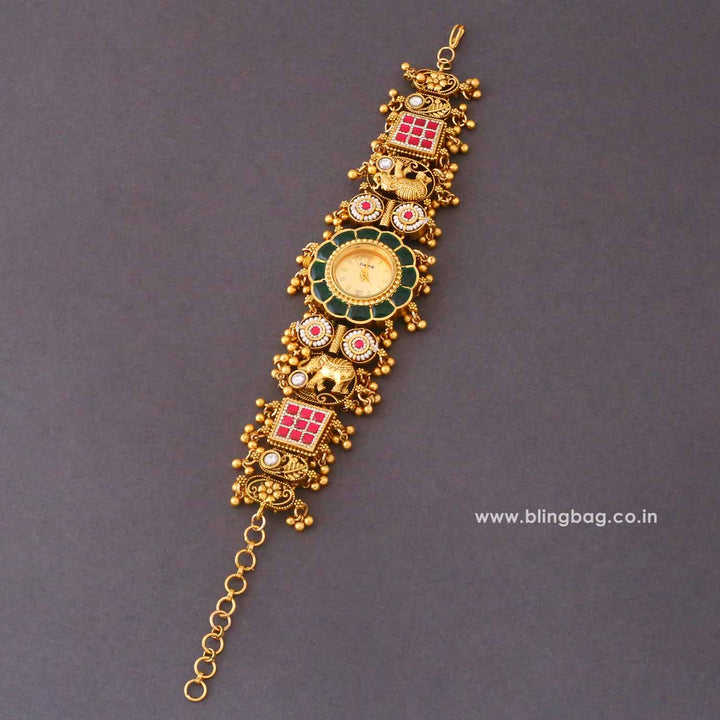 BlingBag Emerald Aditisha Heritage Watch
