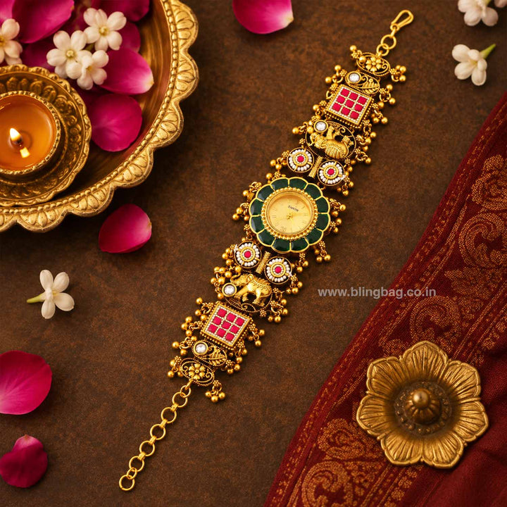 BlingBag Emerald Aditisha Heritage Watch