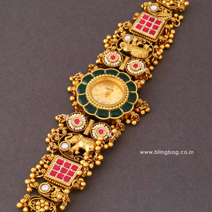 BlingBag Emerald Aditisha Heritage Watch