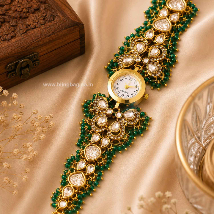 Blingbag Emerald Ghunghrita Kashmiri Watch