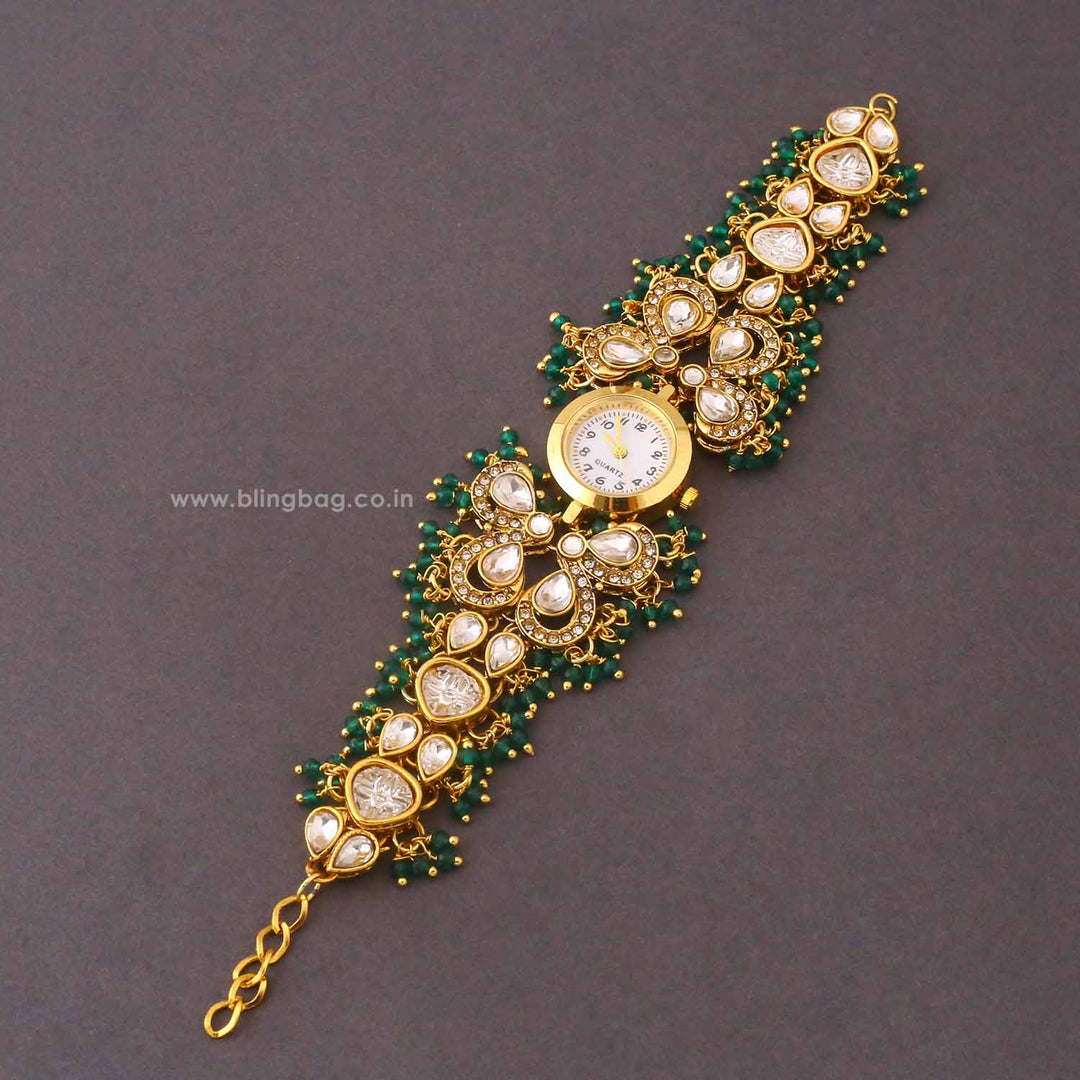 Blingbag Emerald Ghunghrita Kashmiri Watch