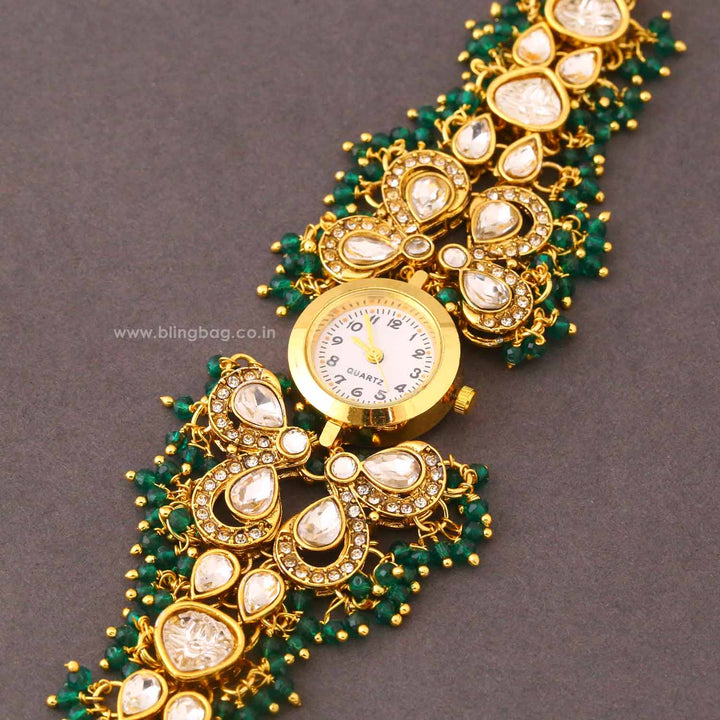 Blingbag Emerald Ghunghrita Kashmiri Watch