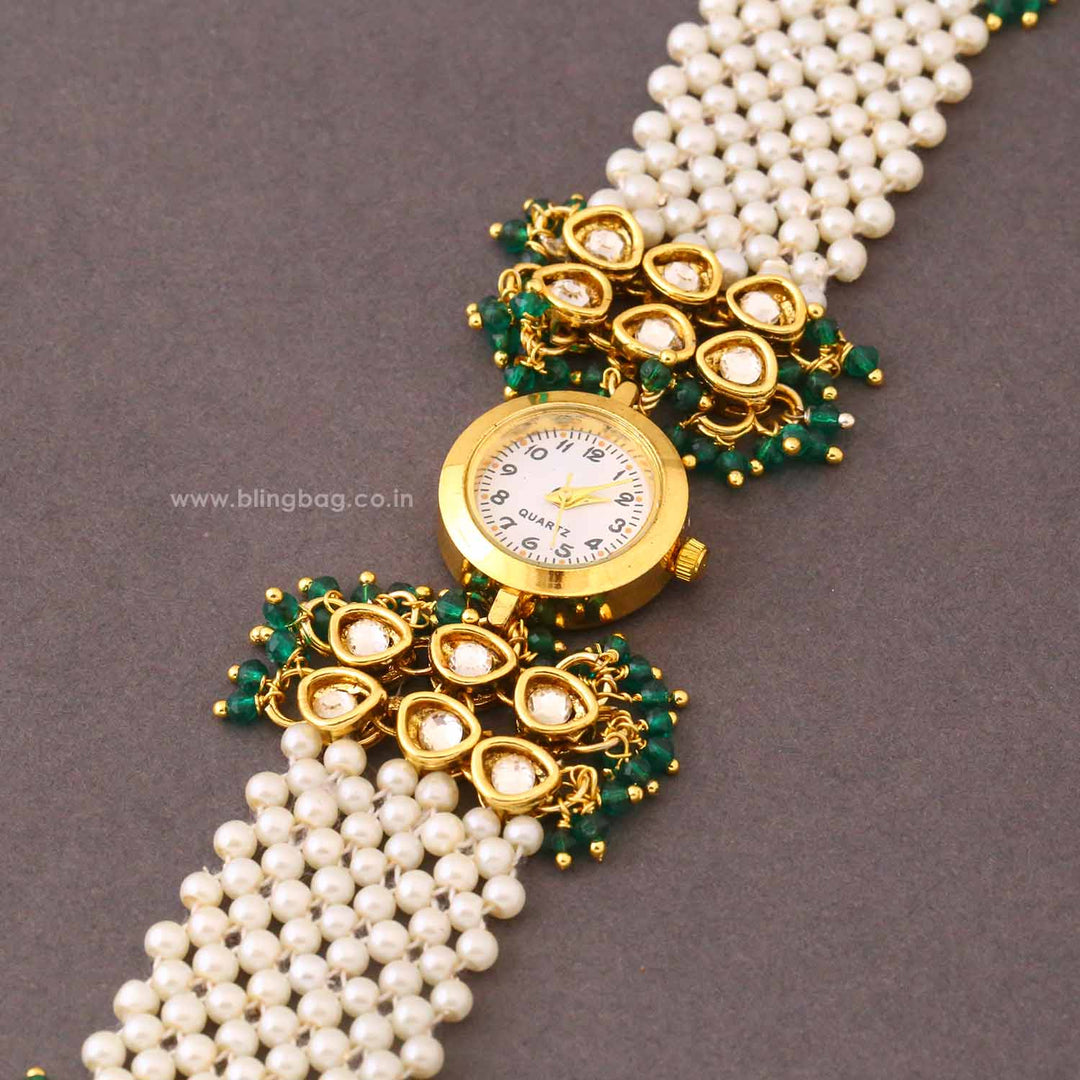 BlingBag Emerald Leenika Kashmiri Watch