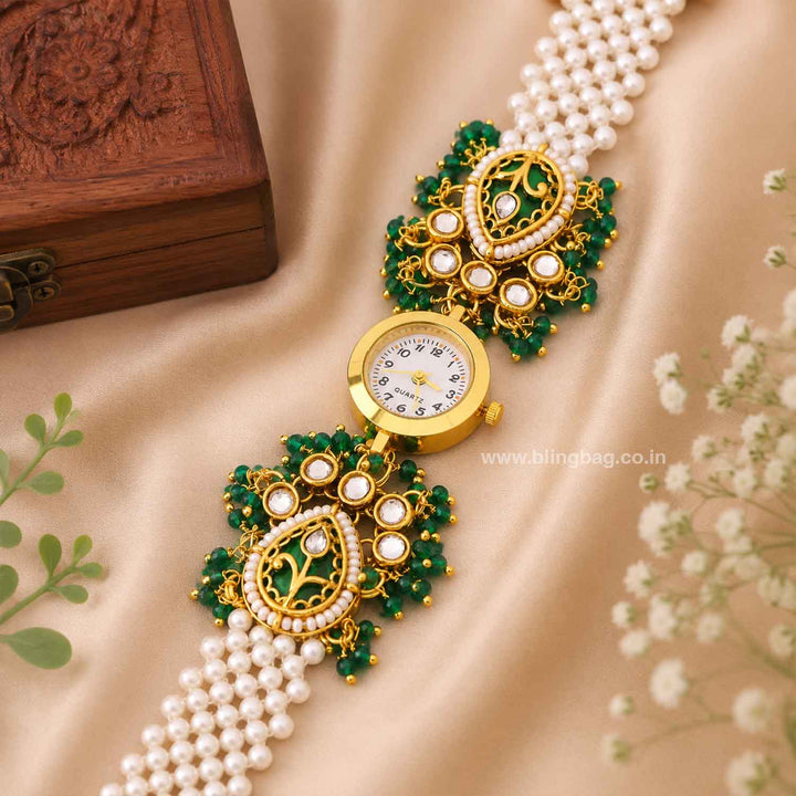 Blingbag Emerald Pachika Kashmiri Watch