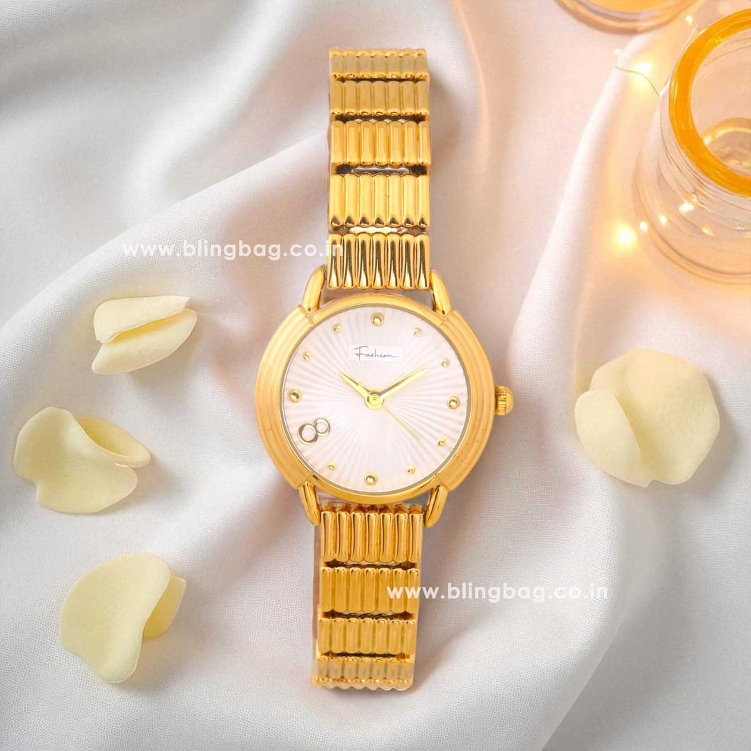 Blingbag Gold-Plated Casual Watch