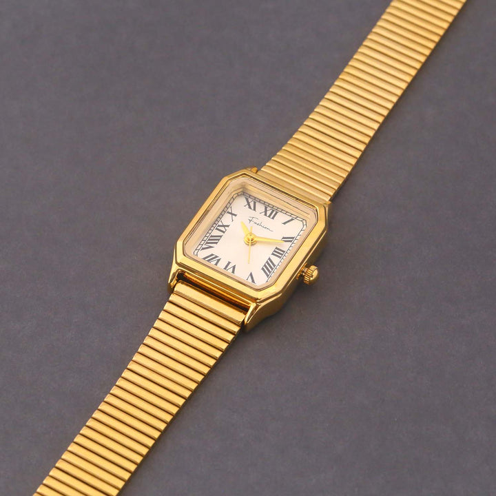 Blingbag Gold-Plated Roman Grace Square Watch