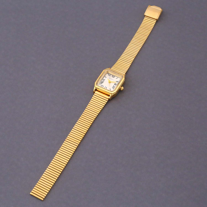 Blingbag Gold-Plated Roman Grace Square Watch
