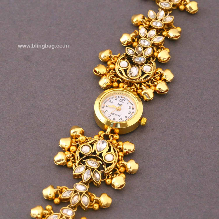 Blingbag Golden Aarohiya Heritage Watch