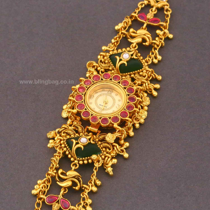 BlingBag Golden Amamna Kashmiri Watch