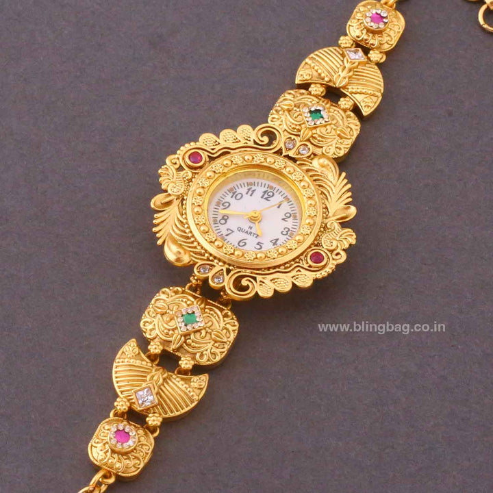 Blingbag Golden Ananyai Heritage Watch