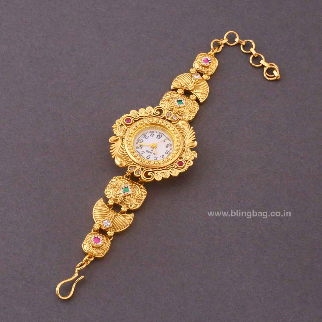 Blingbag Golden Ananyai Heritage Watch