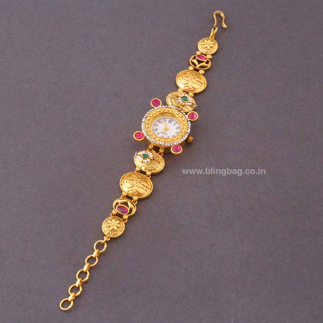 Blingbag Golden Anikaani Heritage Watch