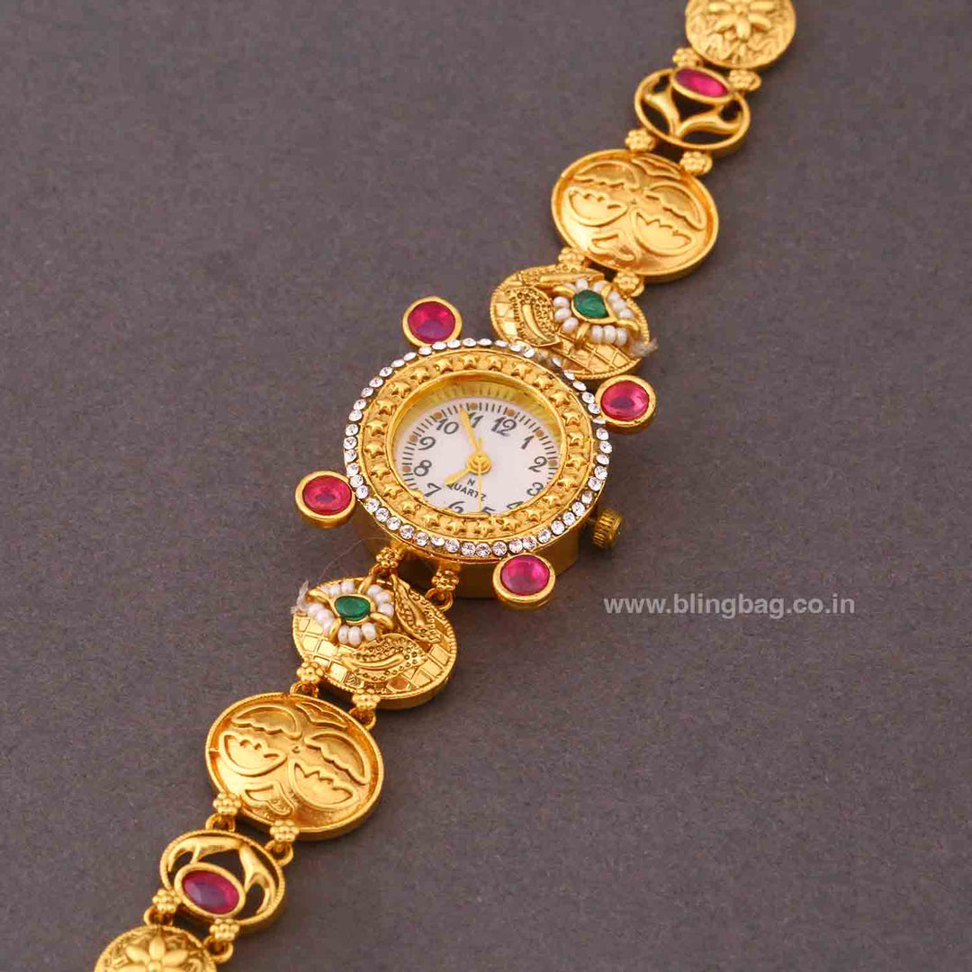 Blingbag Golden Anikaani Heritage Watch