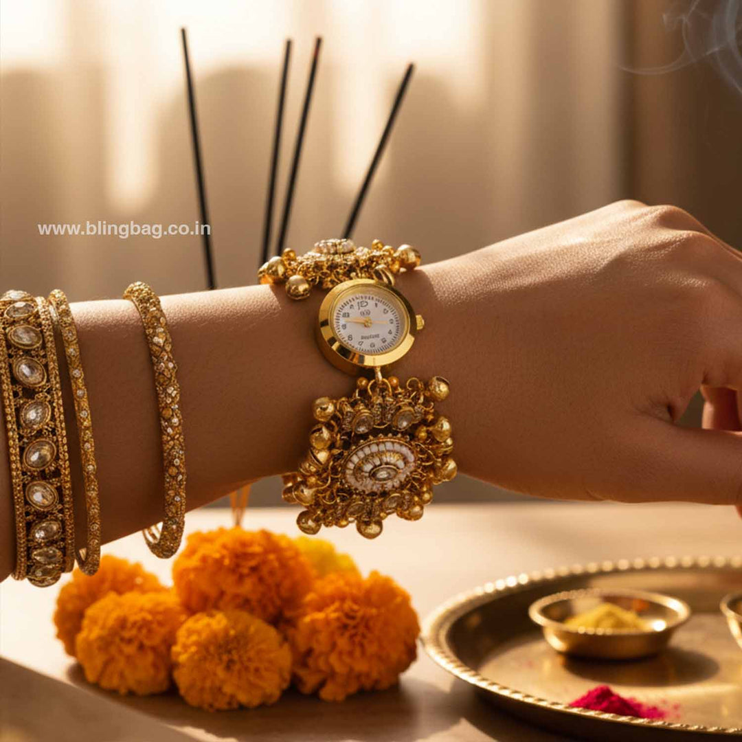 Blingbag Golden Avniika Heritage Watch