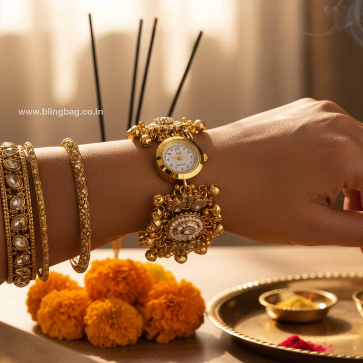 Blingbag Golden Avniika Heritage Watch