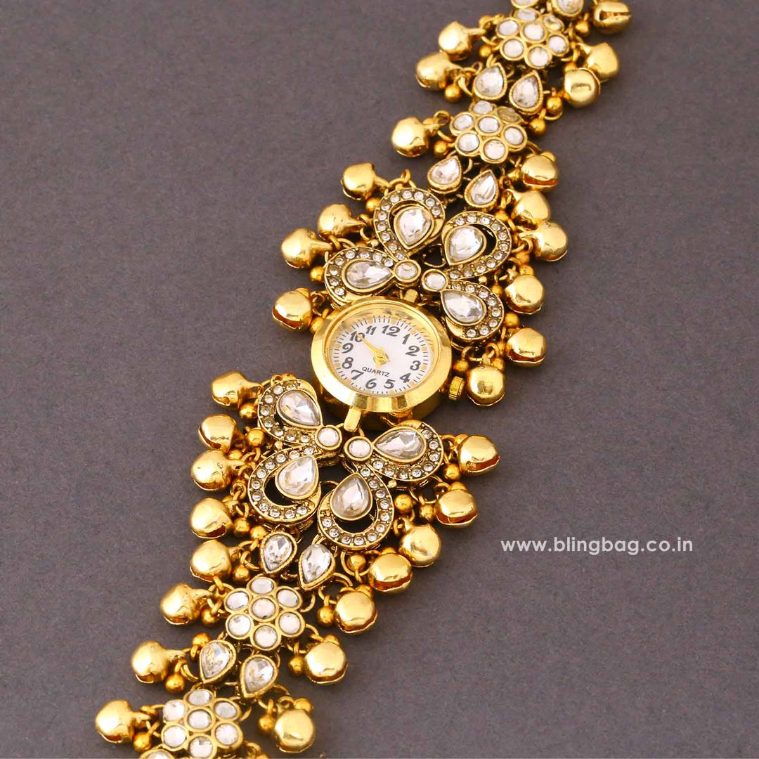 Blingbag Golden Avnisha Heritage Watch
