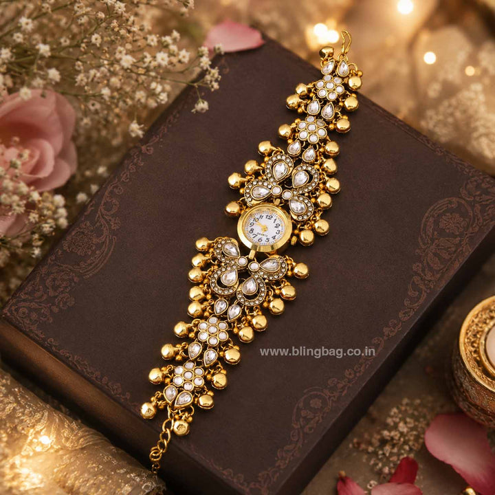 Blingbag Golden Avnisha Heritage Watch
