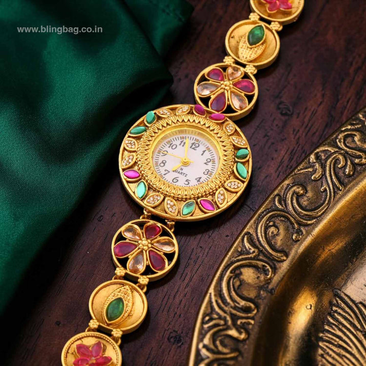 Blingbag Golden Bhaktisha Heritage Watch