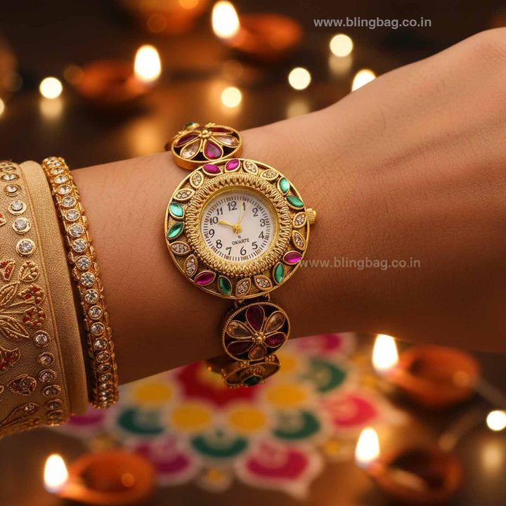 Blingbag Golden Bhaktisha Heritage Watch