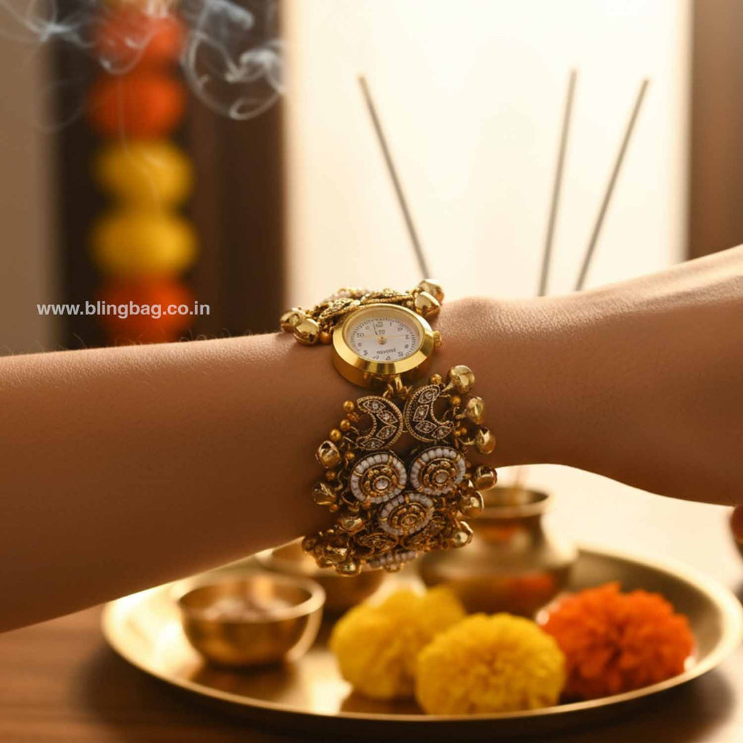 Blingbag Golden Bhaktishi Heritage Watch