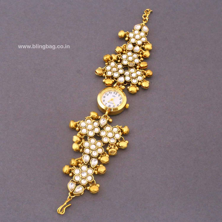 Blingbag Golden Bhavyashi Heritage Watch