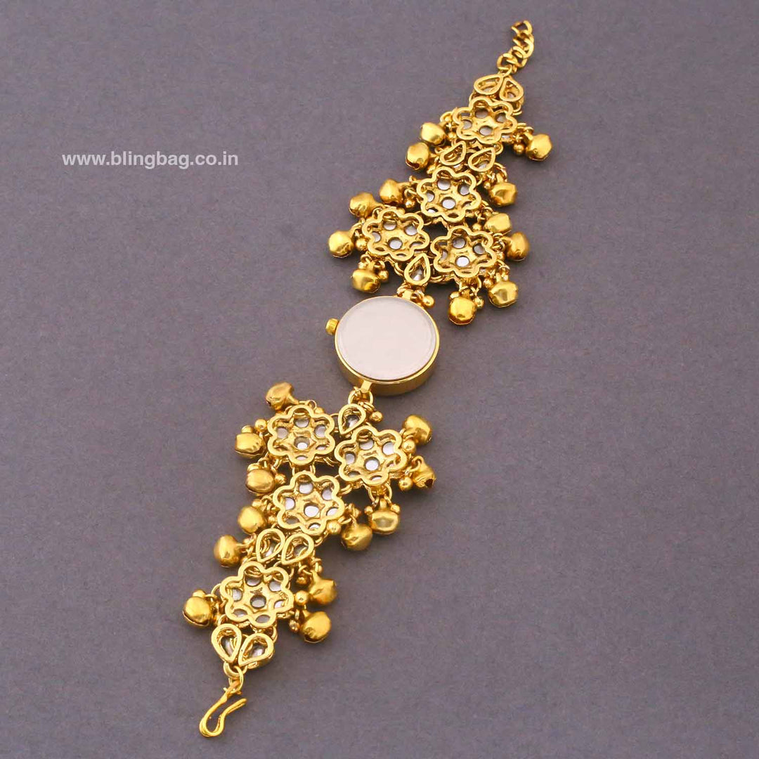 Blingbag Golden Bhavyashi Heritage Watch