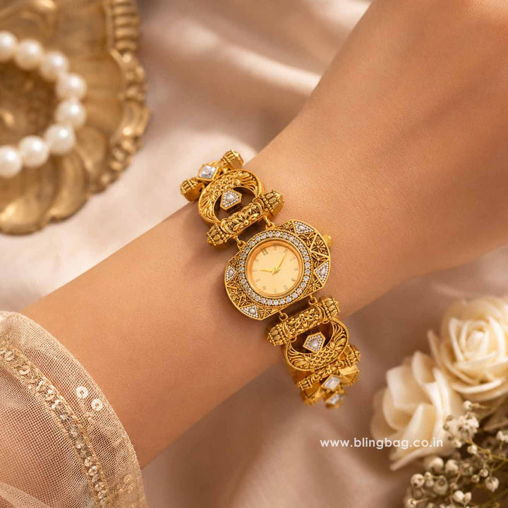 BlingBag Golden Bhavyaya Heritage Watch -  II