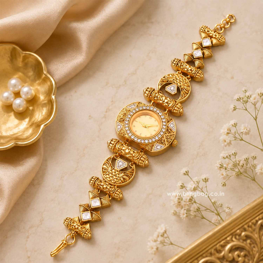 BlingBag Golden Bhavyaya Heritage Watch -  II