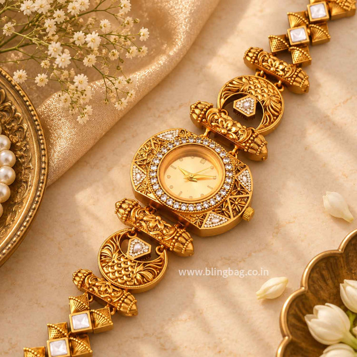 BlingBag Golden Bhavyaya Heritage Watch -  II