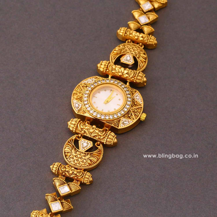 BlingBag Golden Bhavyaya Heritage Watch