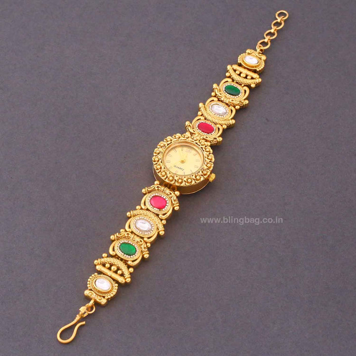 BlingBag Golden Dial Prishina Heritage Watch