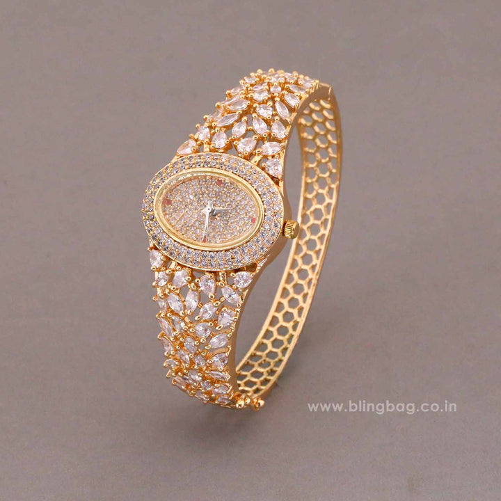 BlingBag Golden Ellaie Zirconia Watch - I