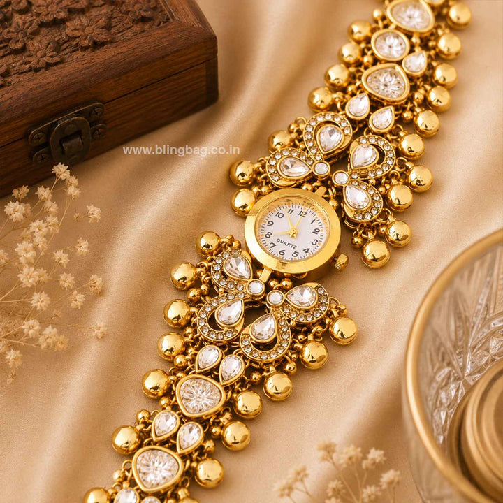 Blingbag Golden Ghunghrita Kashmiri Watch
