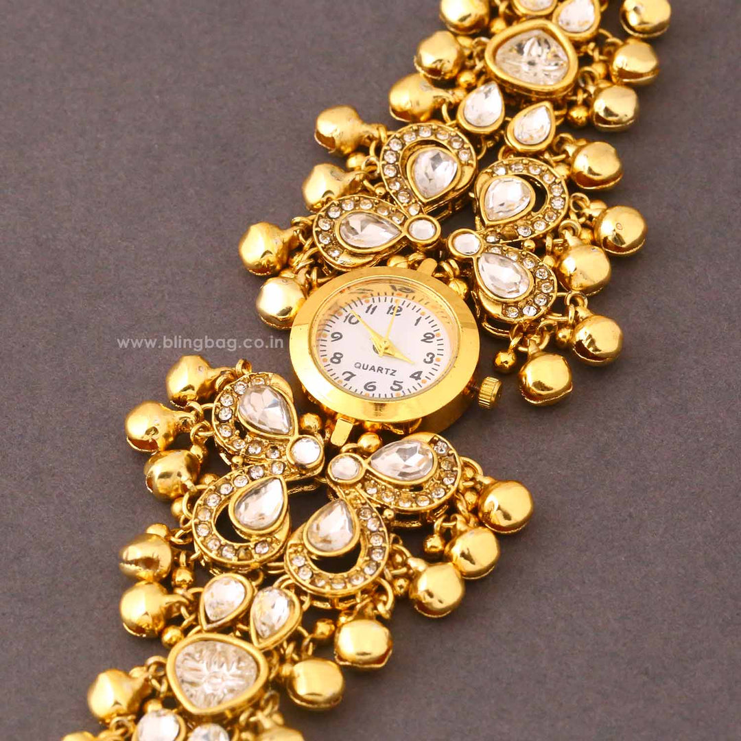Blingbag Golden Ghunghrita Kashmiri Watch