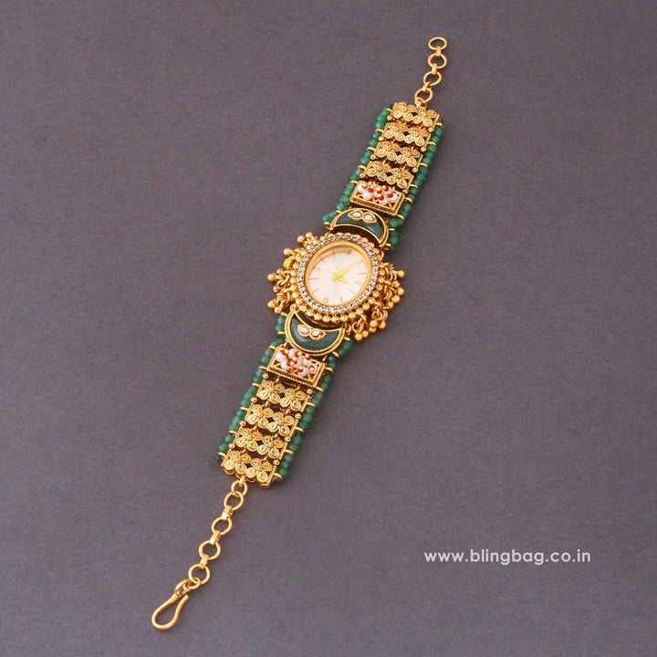 BlingBag Golden Ishitaani Heritage Watch