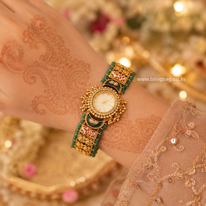 BlingBag Golden Ishitaani Heritage Watch