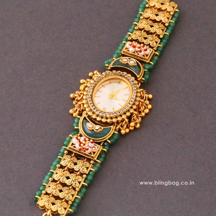 BlingBag Golden Ishitaani Heritage Watch