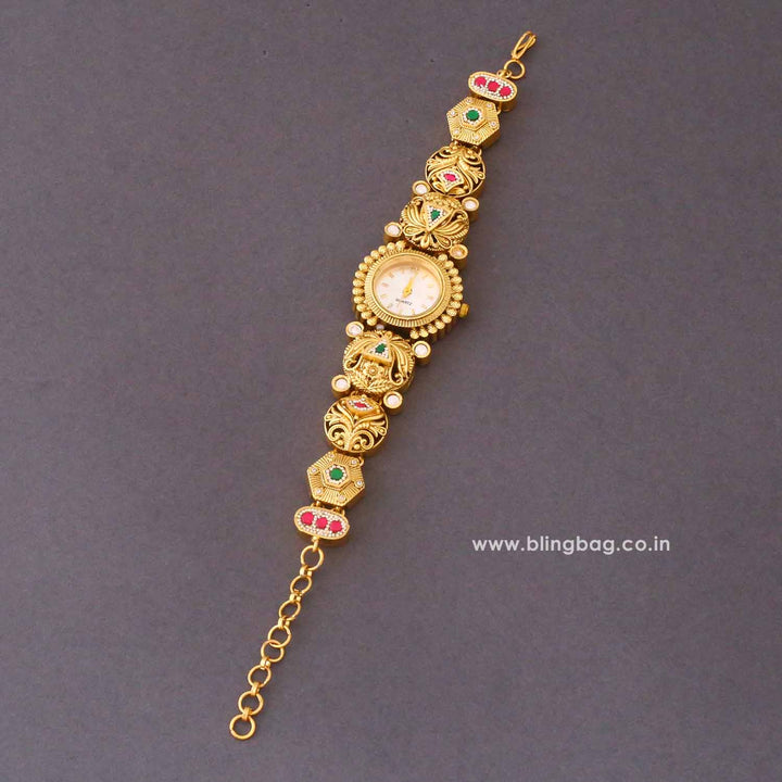 BlingBag Golden Ishitasha Heritage Watch