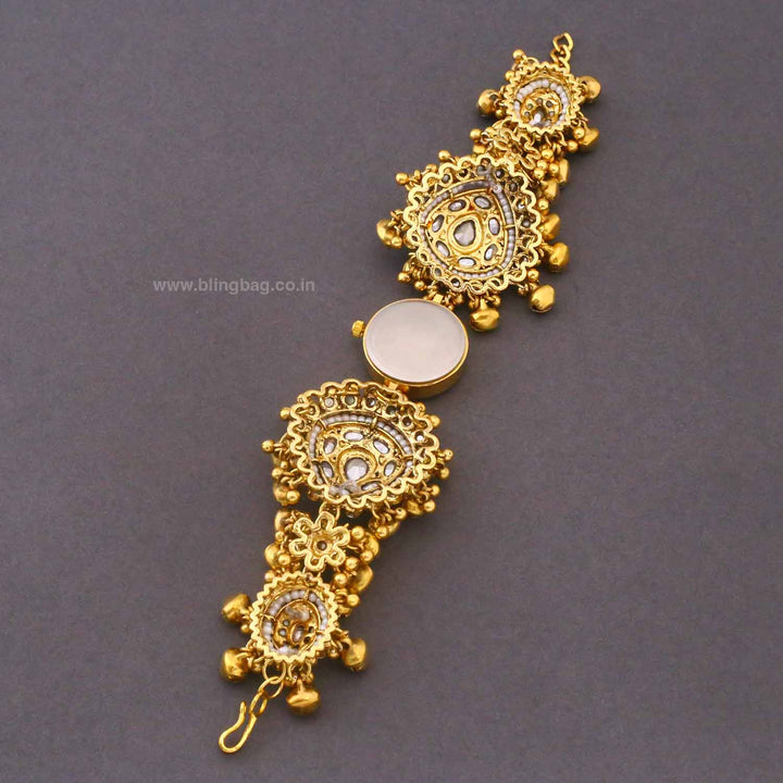 BlingBag Golden Kanisha Kundan Watch