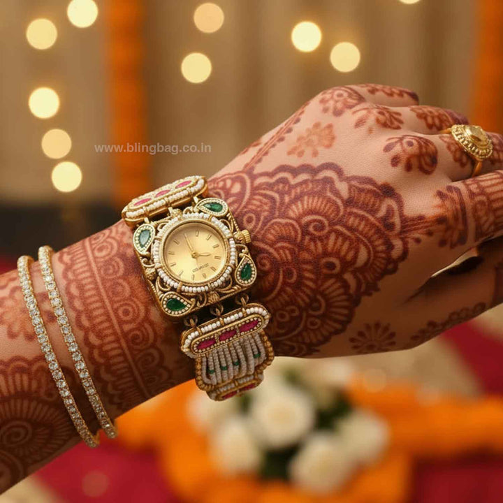 BlingBag Golden Kianna Heritage Watch