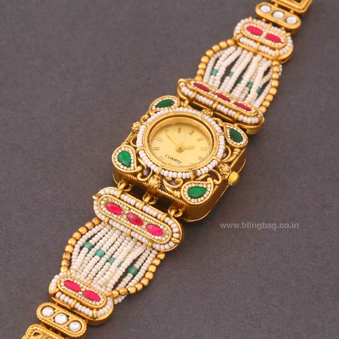 BlingBag Golden Kianna Heritage Watch