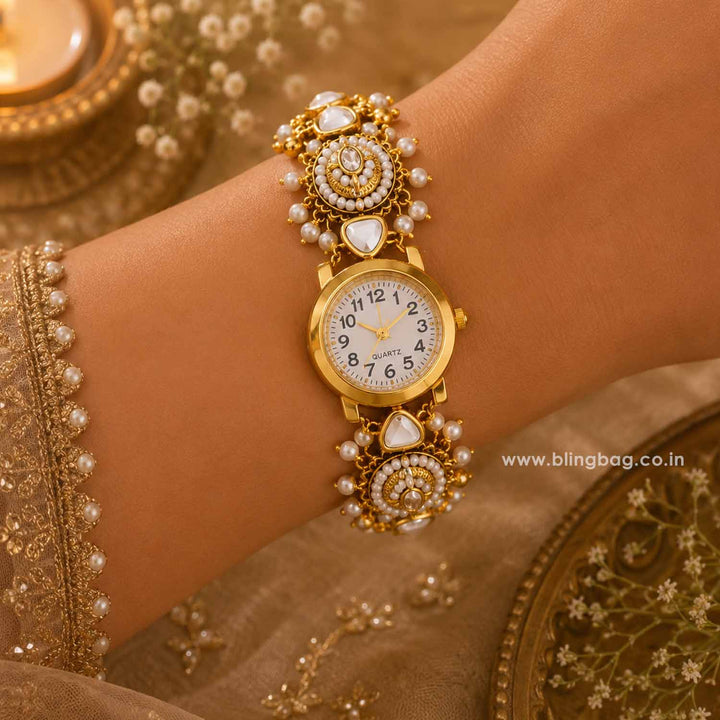 BlingBag Golden Lavanyai Heritage Watch