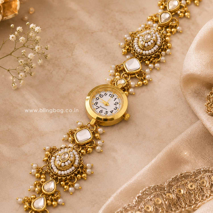 BlingBag Golden Lavanyai Heritage Watch