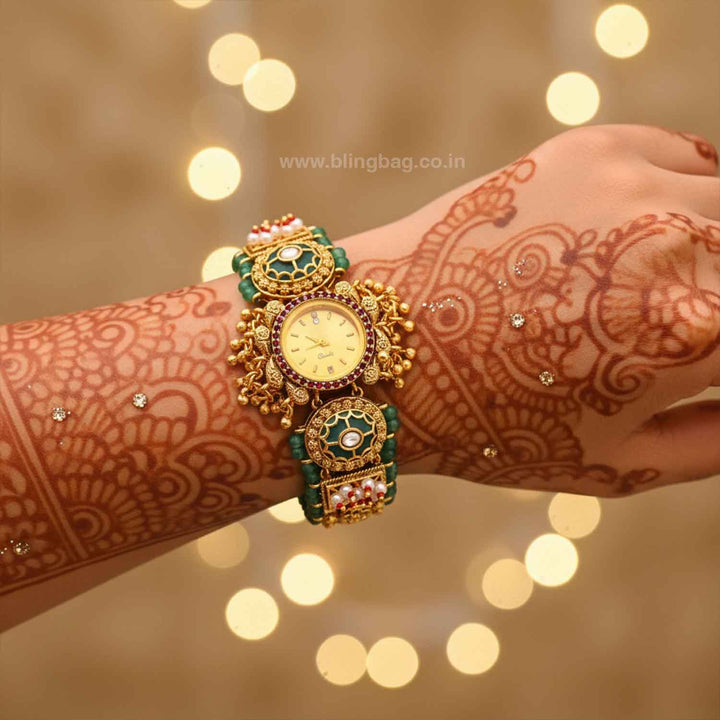 BlingBag Golden Lishana Heritage Watch