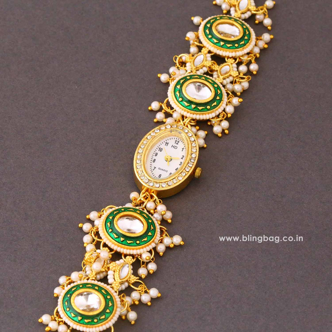 BlingBag Golden Meeraa Heritage Watch