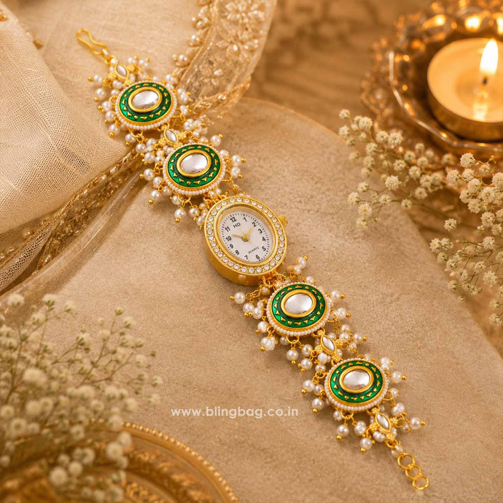 BlingBag Golden Meeraa Heritage Watch